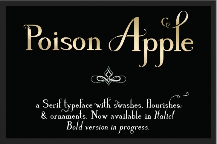 Poison Apple: a Serif  Script font Font Download