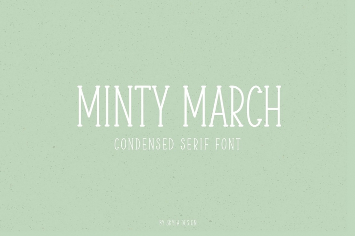 Minty March condensed serif font Font Download