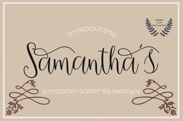 samantha script Font Download