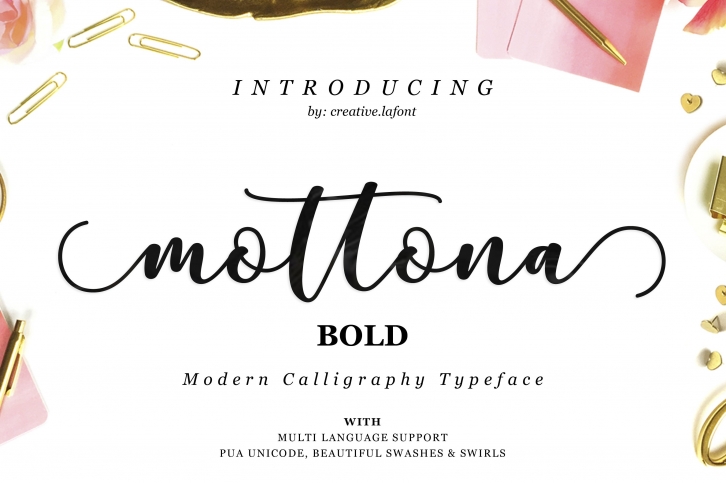 Mottona Bold Script Font Download