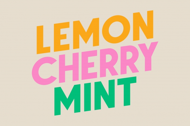 Lemon Cherry Mint Duo Font Download