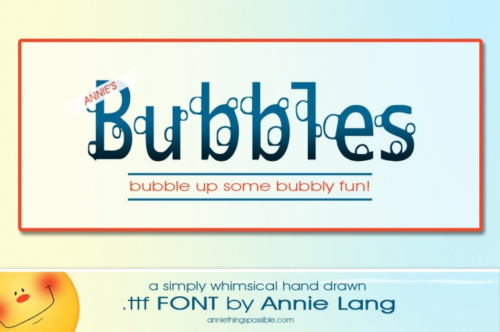 Annie's Bubbles Font Download