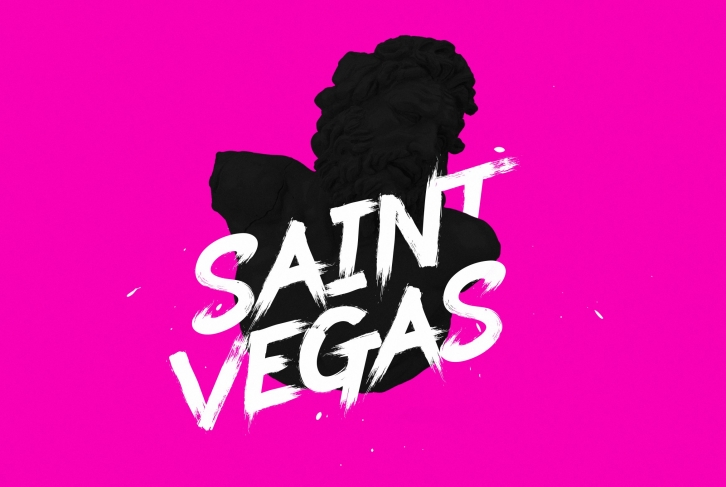 Saint Vegas Brush Font Download