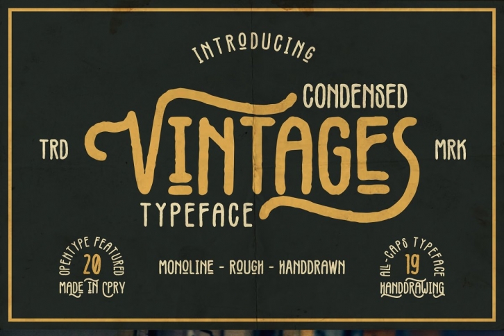 Vintages Typeface Font Download