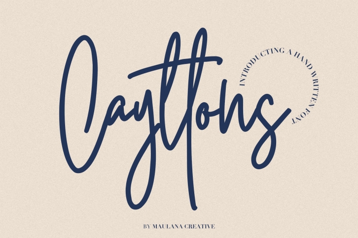 Cayttons Signature Font Download