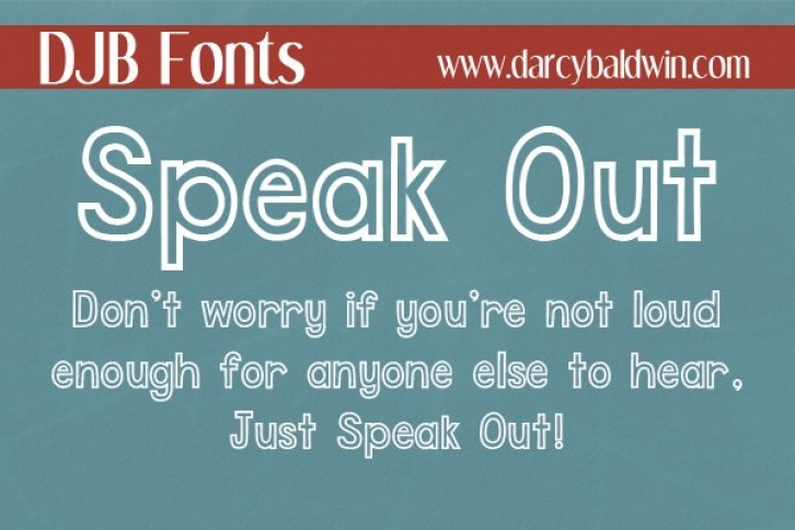 DJB Speak Out Font Download