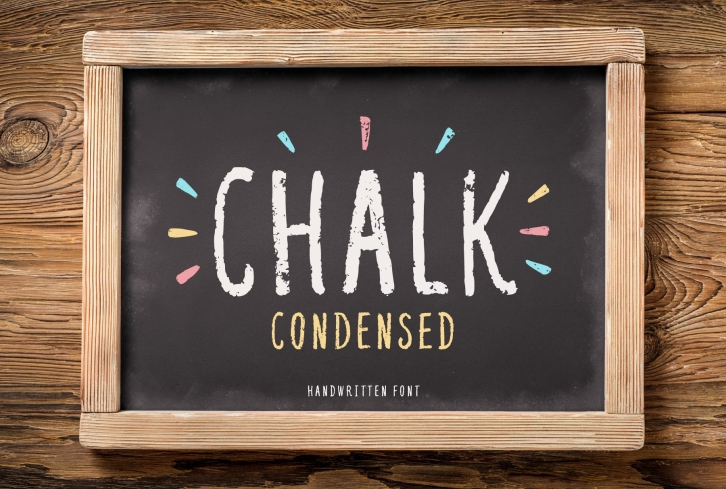 Chalk condensed font Font Download