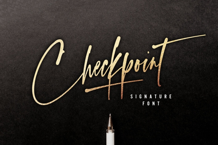 Checkpoint Signature Font Download