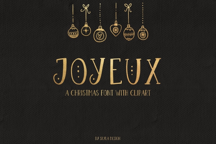 Joyeux Christmas font  clipart Font Download