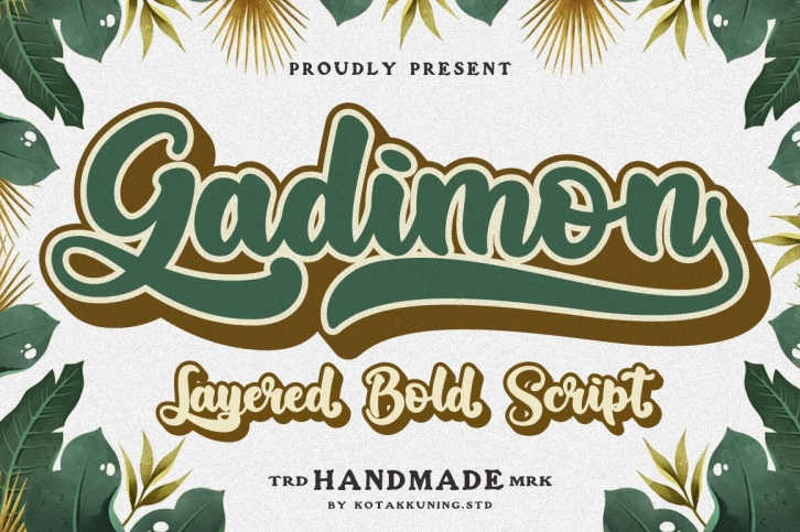 Gadimon Layered Font Download