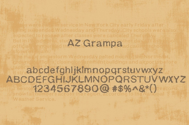 AZ Grampa Font Download