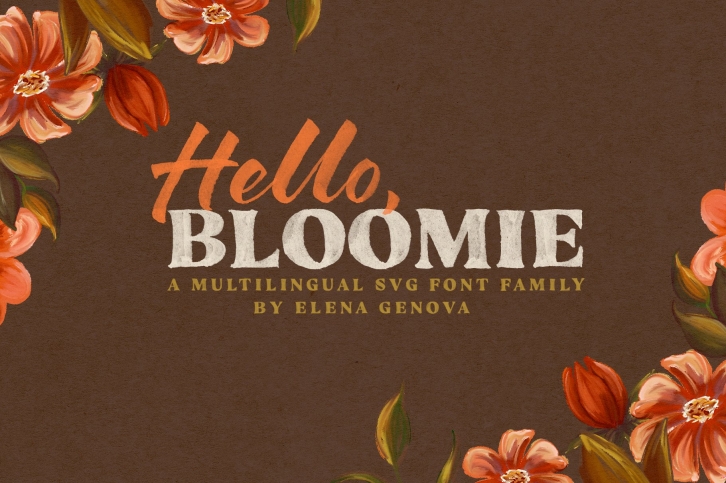 Hello Bloomie SVG Family Font Download