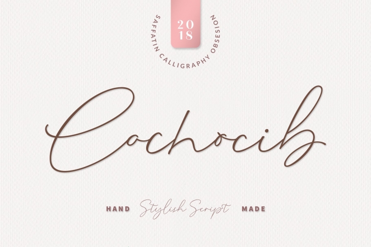 10% Off Cochocib Script Font Download