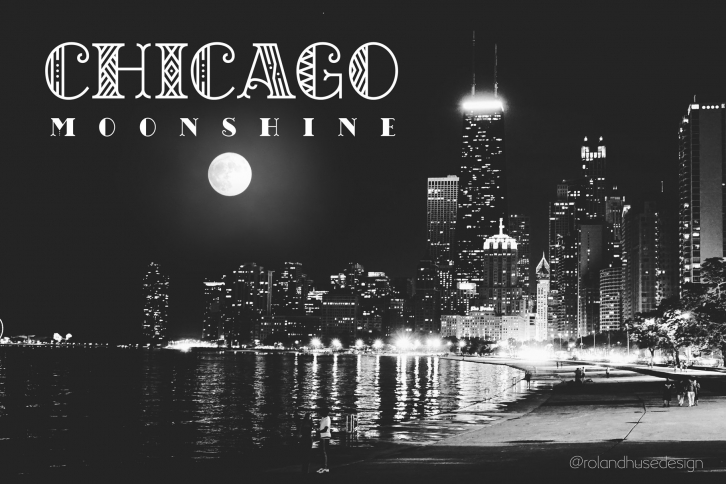Chicago Moonshine Art Deco Serif Font Download