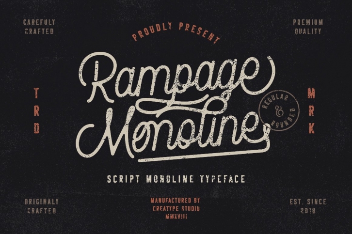 Rampage Monoline Script Font Download
