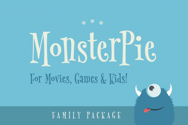 MonsterPie Family Font Download