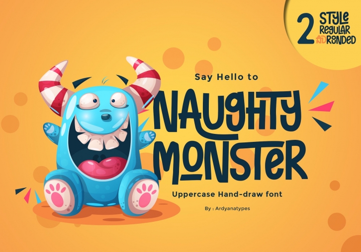 Naughty Monster Font Download