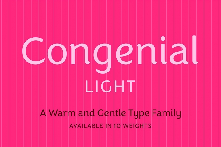 Congenial Light Font Download