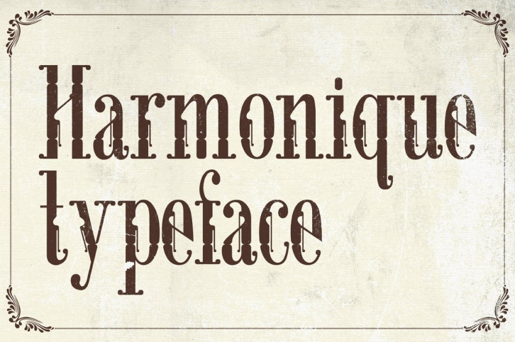 Harmonique Typeface Font Download