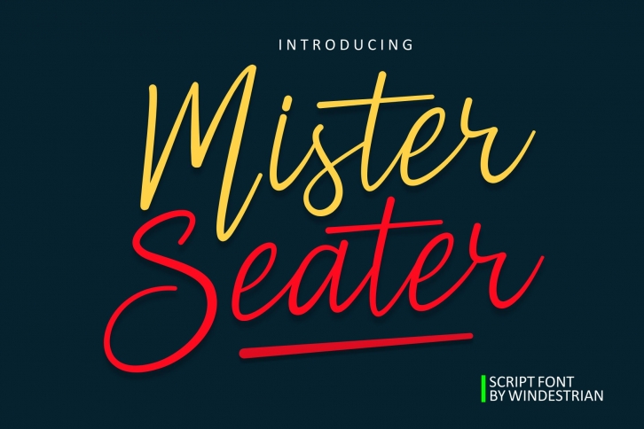 Mister Seater Font Download