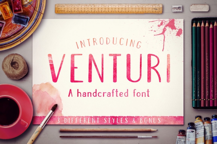 Venturi Typeface + Bonus Font Download