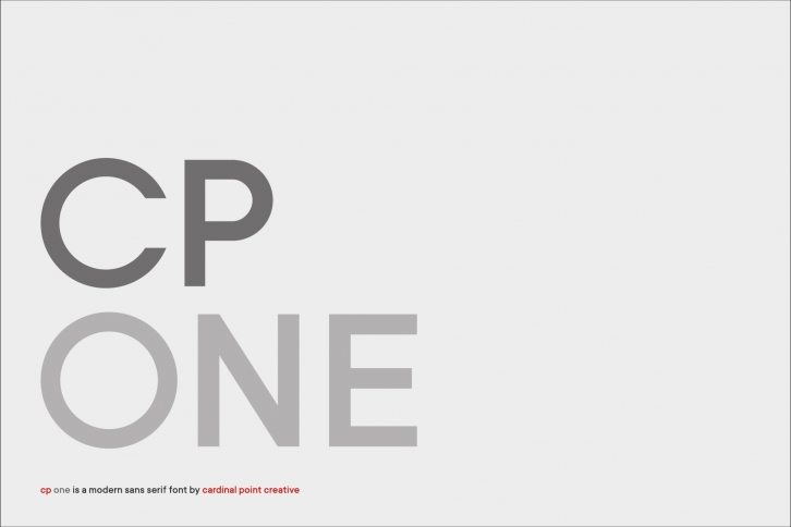 CP ONE Sans Serif Family Font Download