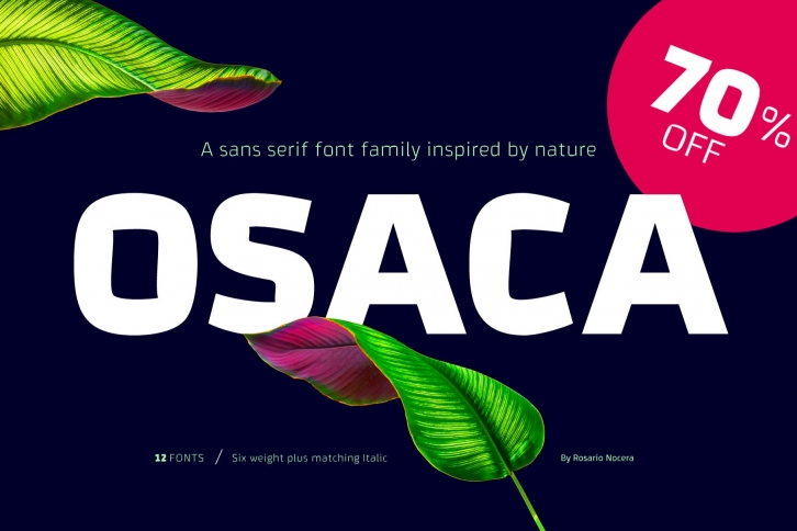 Osaca / 70% off Font Download