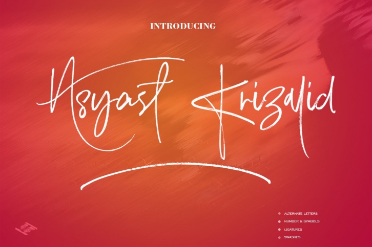 Asyast Krizalid Brush Script Font Download