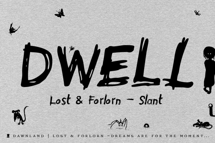 Lost  Forlorn – Slant Font Download