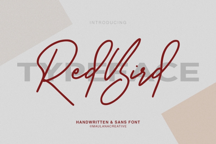 Redbird Signature Free Sans Font Download