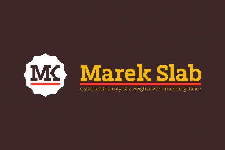 Marek Slab / A slab serif font f. Font Download