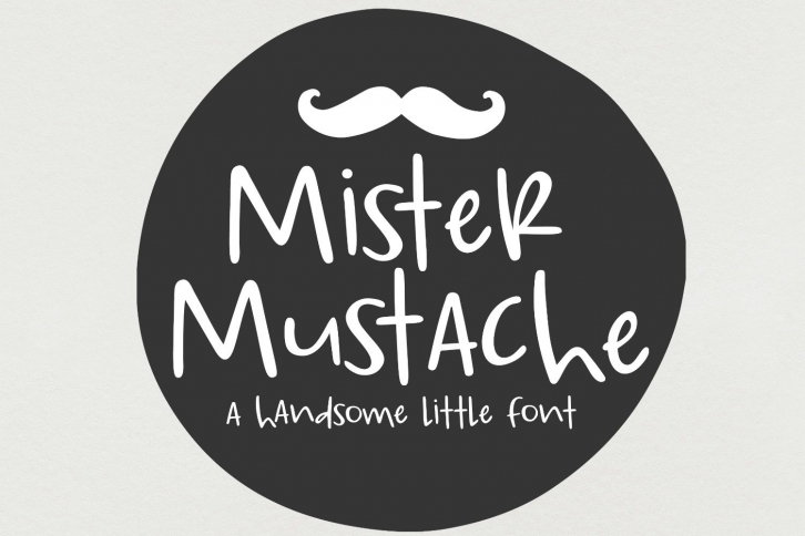 NEW!! Mister Mustache Font Download