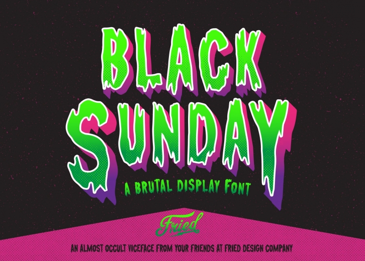 Black Sunday Display Font Download