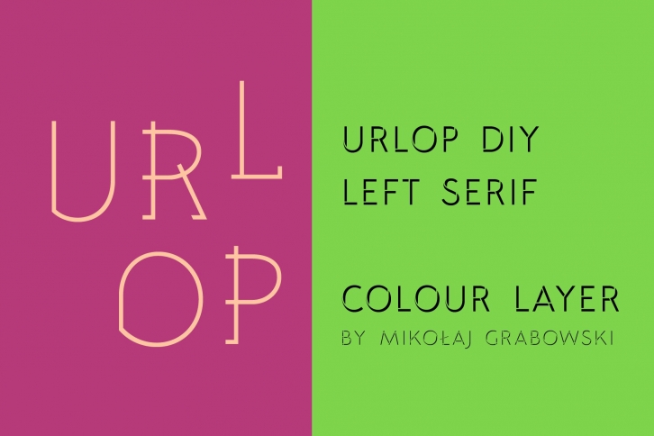 URLOP DIY Left Serif Font Download