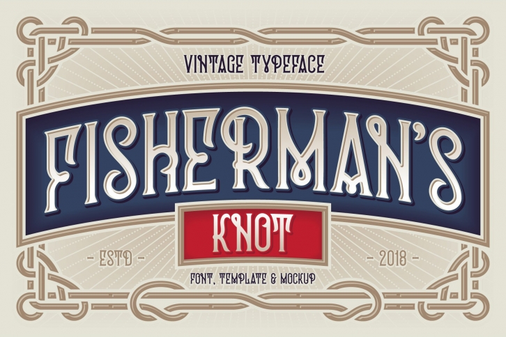 Fisherman's Knot.  Graphics Font Download
