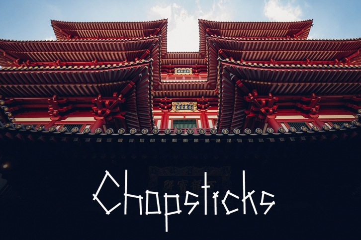 Chopsticks display typeface Font Download