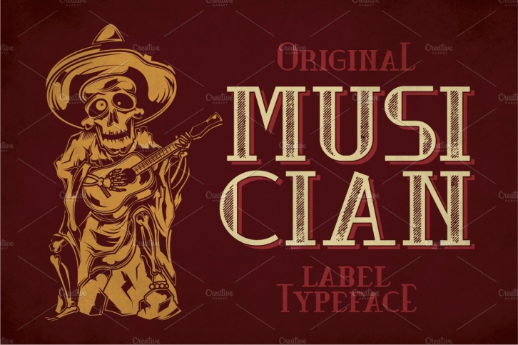 Musician Modern Label Typeface Font Download