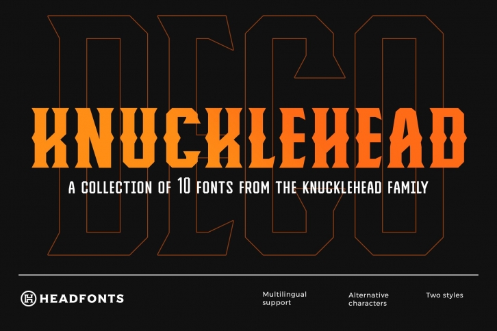 Knucklehead Deco Font Download