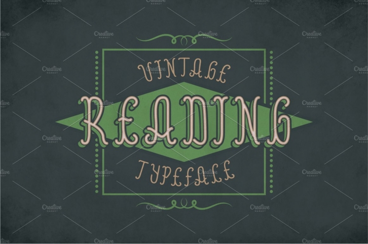 Reading Vintage Label Typeface Font Download