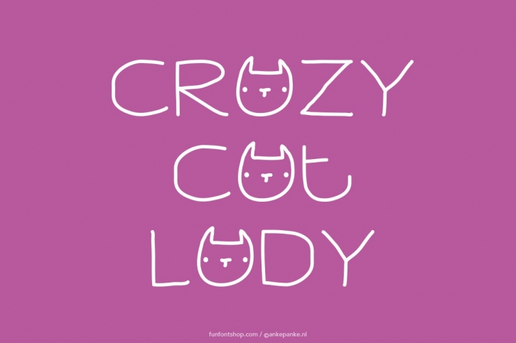 Crazy Cat Lady Font Download