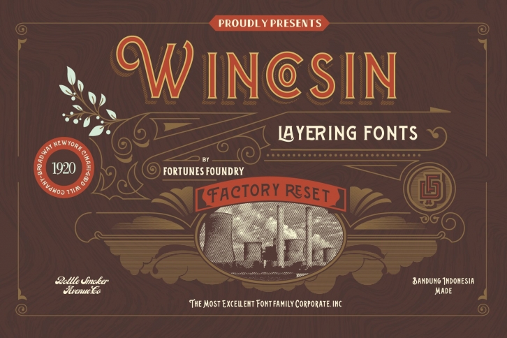 Wincosin Vintage  Package Font Download