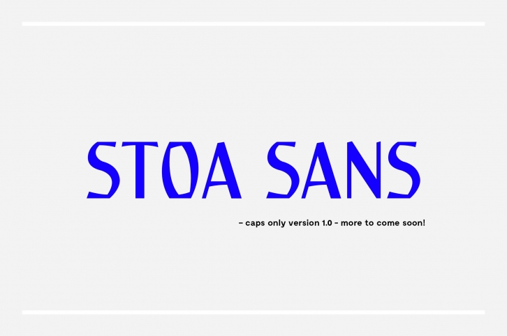 Stoa Caps Font Download