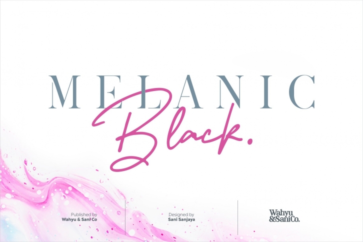 Melanic Black + Extras Font Download