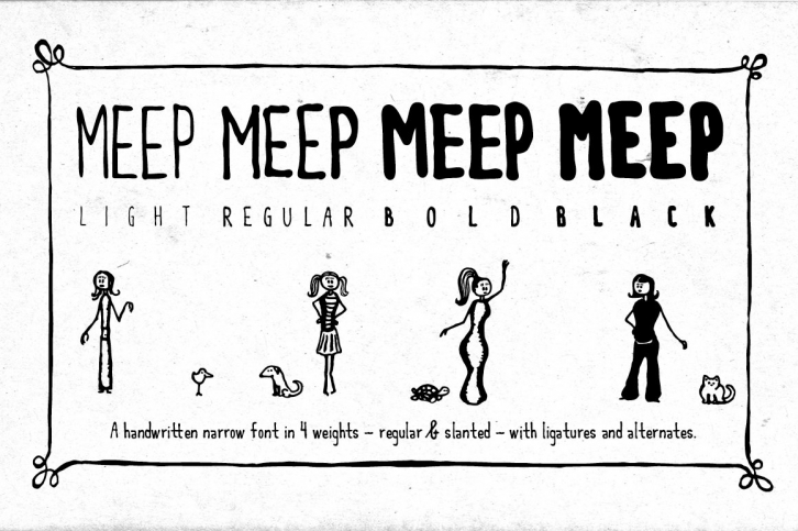Meep Sisters Font Download