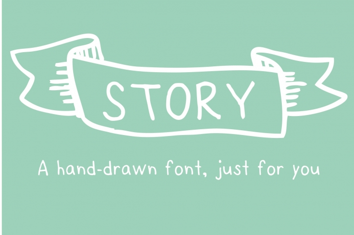 Story- a HandDrawn just for you Font Download