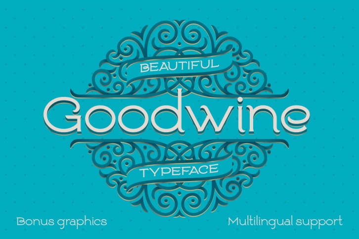 Goodwine, Label, Mockup Font Download