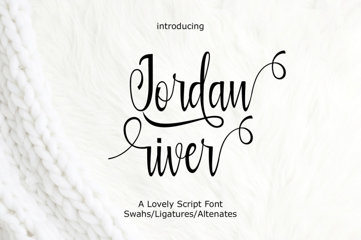 Jordan river Font Download