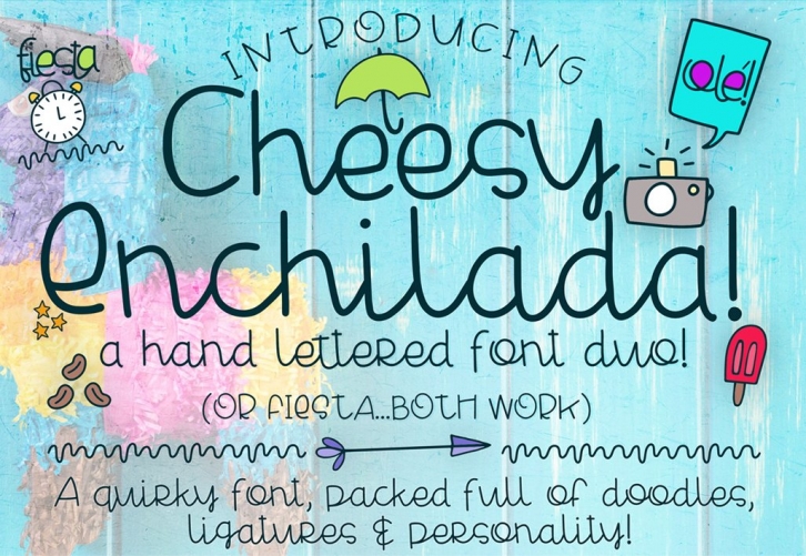 Cheesy Enchilada Duo Font Download