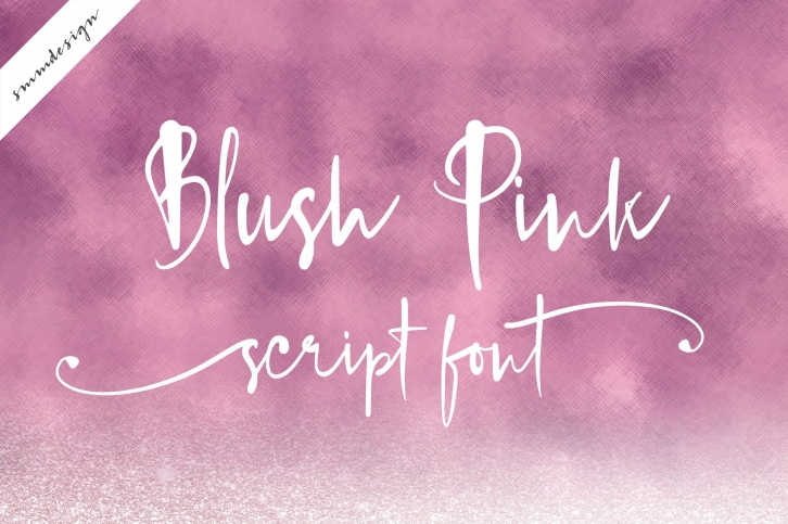 Blush Pink Handwritten Script Font Download
