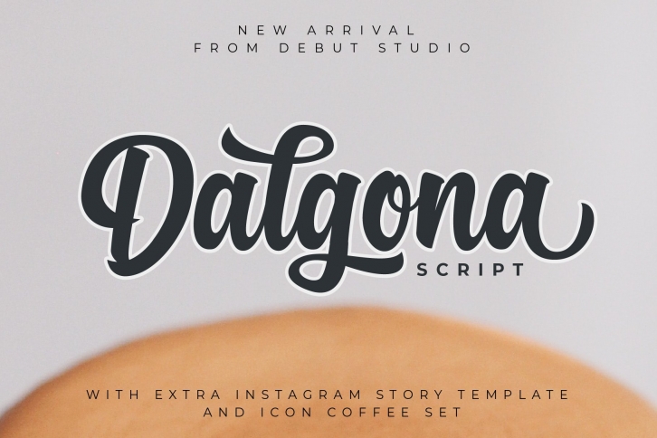Dalgona Script + Bonus (35%OFF) Font Download